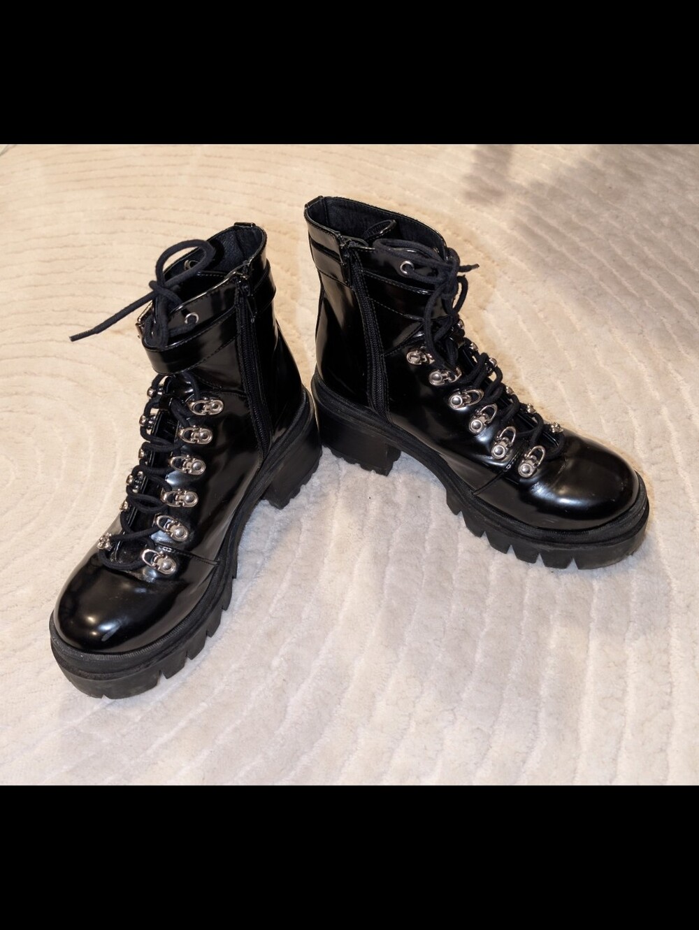 Jeffrey Campbell Czech Combat Boots - Picture 3 of 4